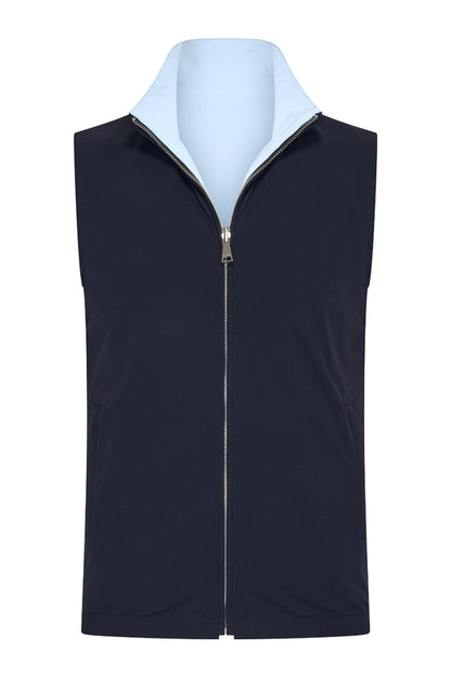 Reversible Dark Blue/Light Blue Gilet