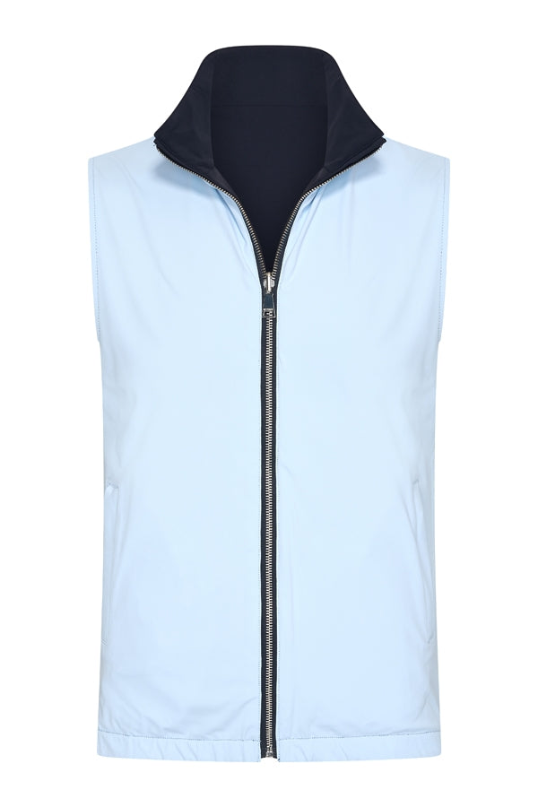 Reversible Dark Blue/Light Blue Gilet