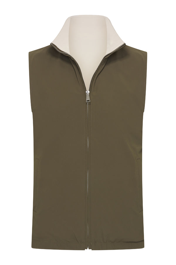 Reversible Olive/Kith Gilet